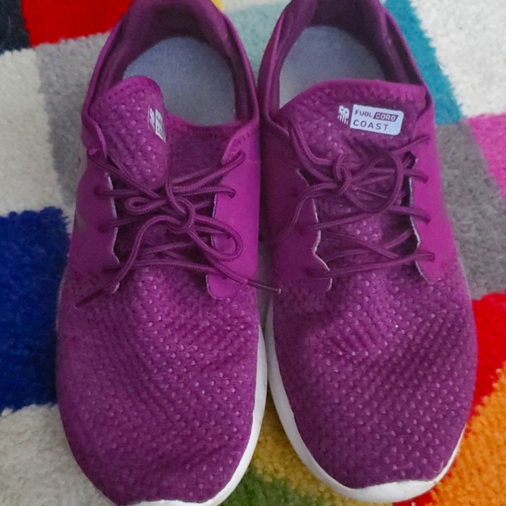New Balance plum sneakers